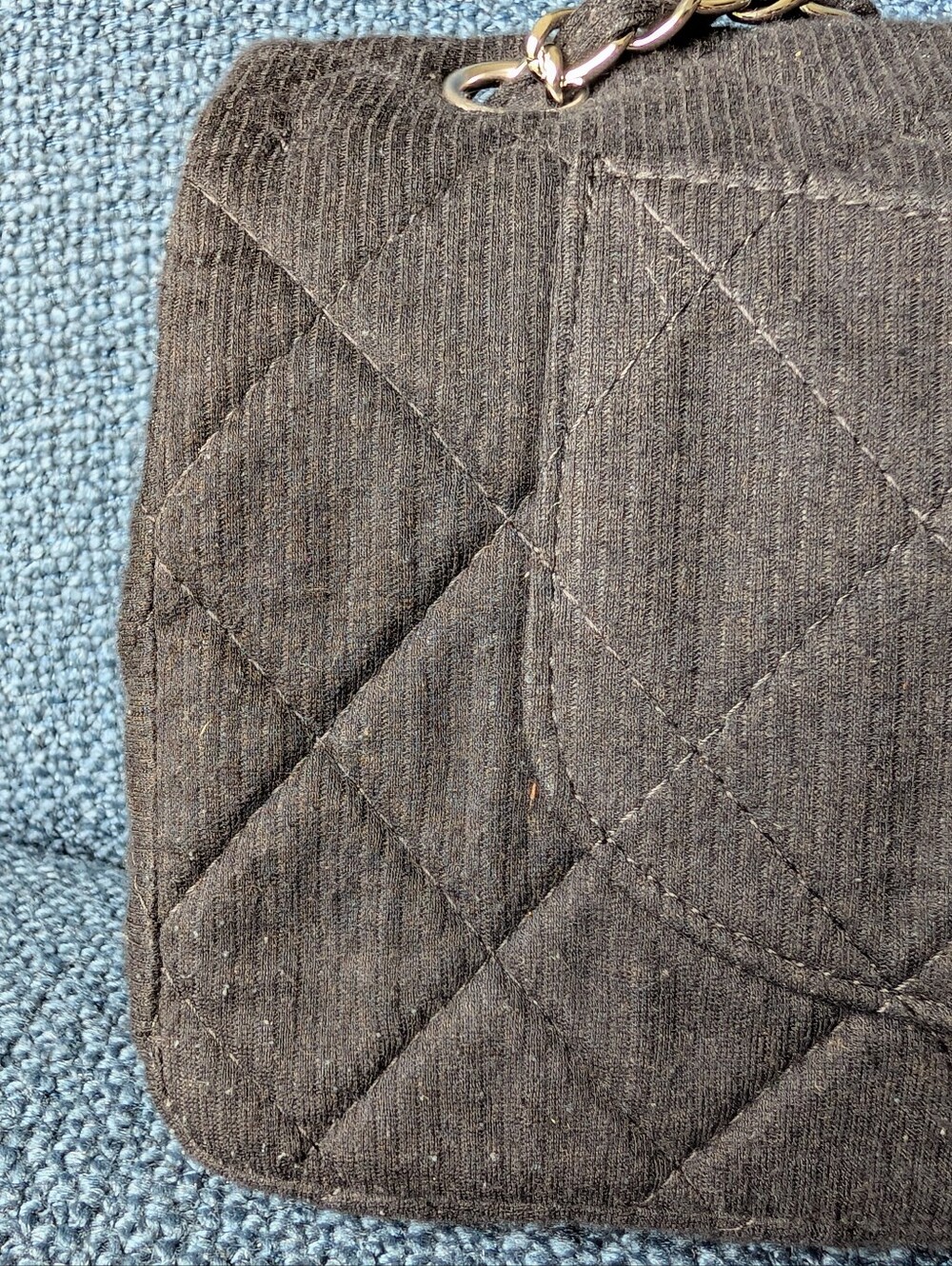 SOLD CHANEL Quilted Le Marais Single Flap in Black Fabric Silver Hardware - Picture 5 of 12